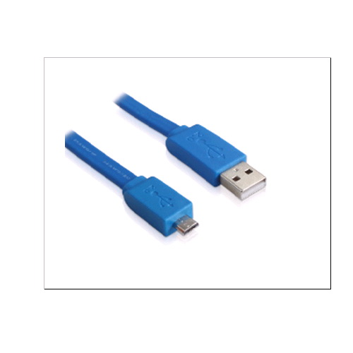 **Cable Micro USB 2.0 Plano 0 6mm 1.5m Bolsa x5092*