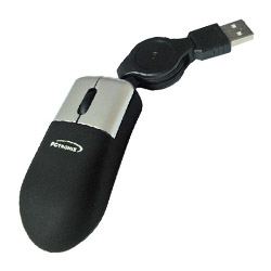 **Mouse MiniOptico Retractil #MOM-056R USB