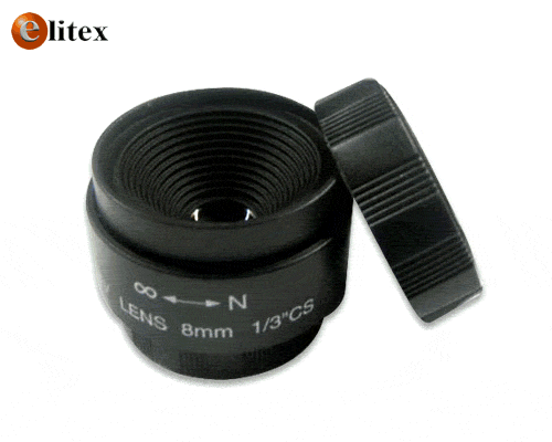 **CCTV Lente Fijo 8mm (Bullet) #LF8 Caja*