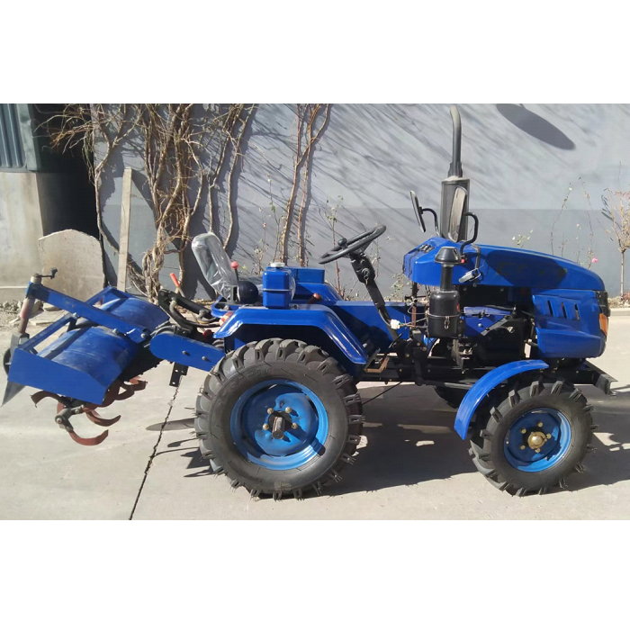 Mini tractor agricola 4X2 2WD diesel 22hp 4 rueda con rotovator