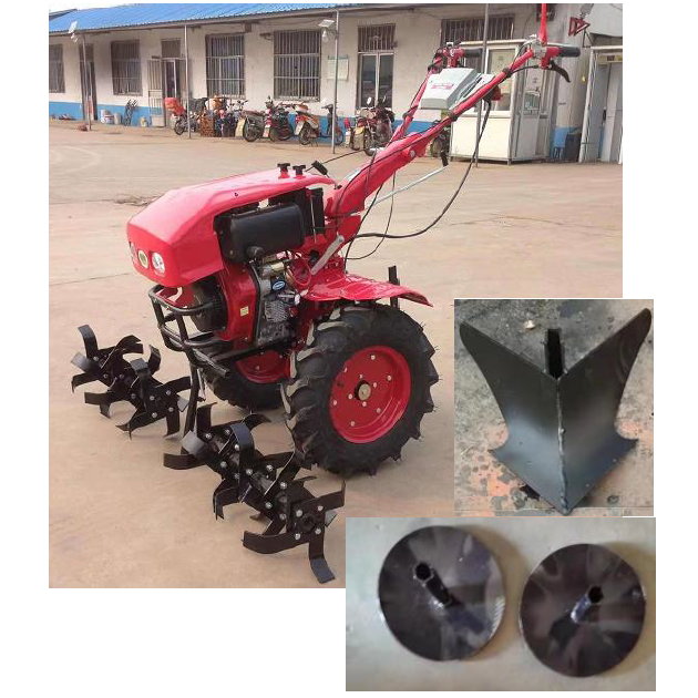 Motocultivador motocultor diesel con cubierta ruedas 6-12 12hp