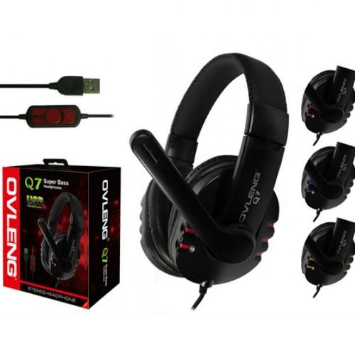 **Audifono con mic USB Gamer Q7 Q6 (audifono con microphono)