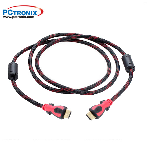 Cable HDMI M/M 1.5m tipo maya V1.4 1080p $1000 Bolsa x2343