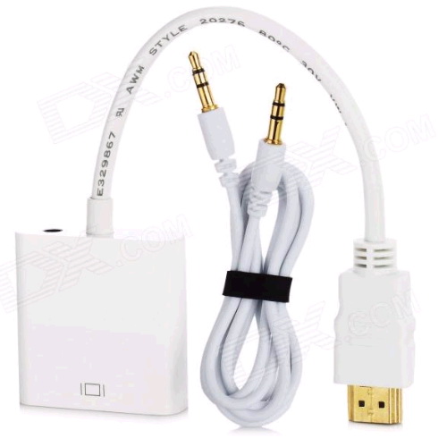 Conversor convertidor adaptador HDMI a VGA $4000 y 3.5mm Audio