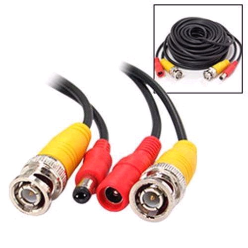 **CCTV CABLE CAMARA SEGURIDAD VIDEO BNC Y CORRIENTE DC 50M Cali