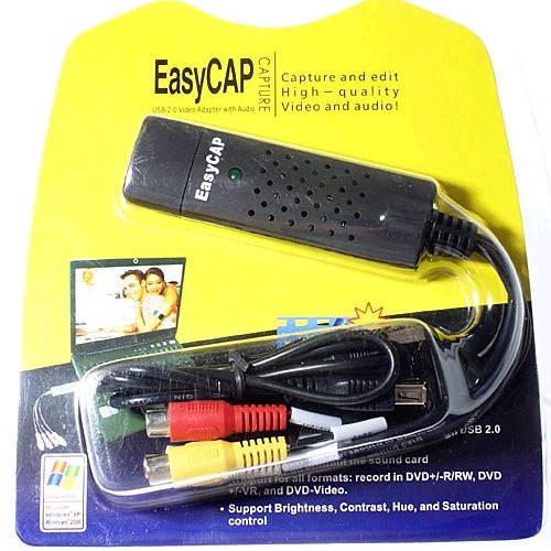 USB 2.0 Video Capturadora 1 puerto RCA MPEG2 Blister%