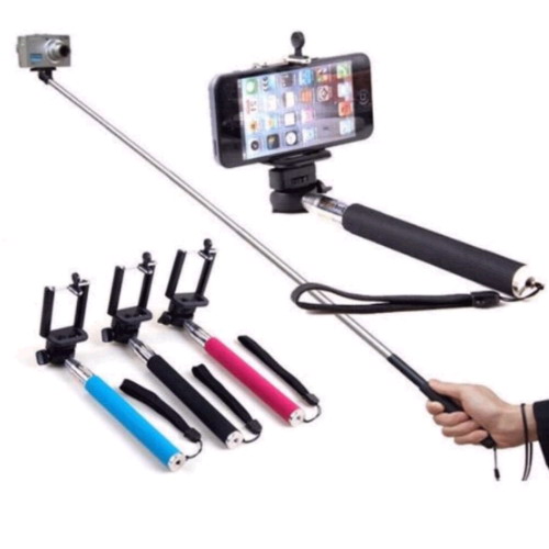 Baston de Camara Selfie MonoPod Bluetooth con holder para celul