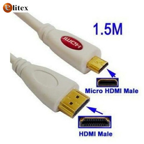 **4Cable HDMI a Micro HDMI 1m (para conectar Celular a LCD) Bul