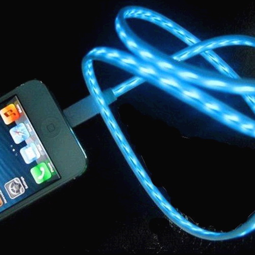 **Cable iPhone 5 -8 lightning LED cambia color x1075*